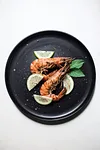 Coal-Roasted Prawns